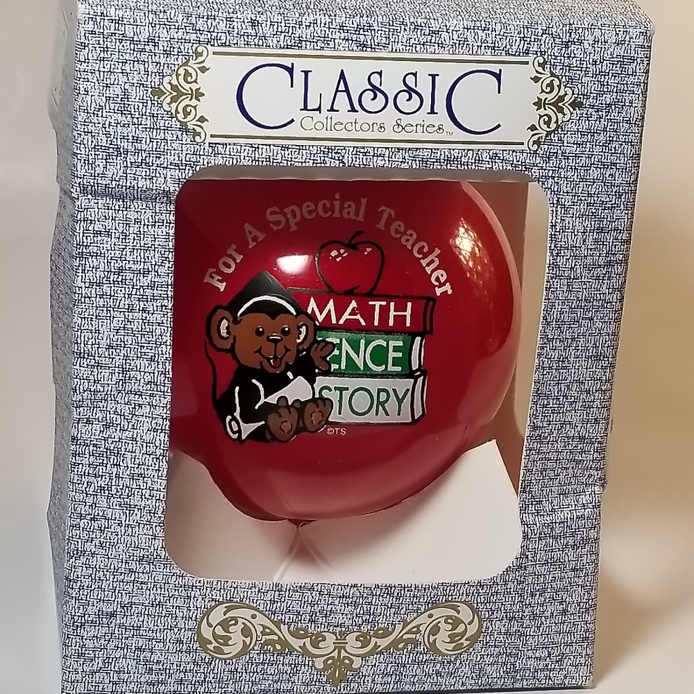 Vintage 90s Topperscot Classic Collectors Series For A Special Teacher Ornament
